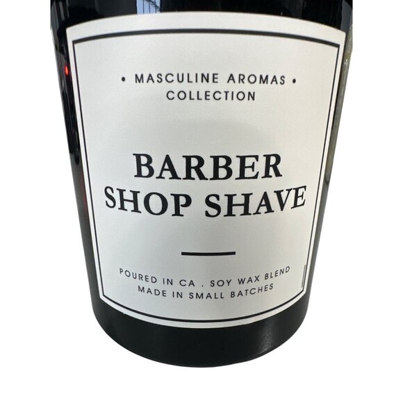 Leoben Company Barber Shop Shave Candle 9 Oz 1 Wick Soy Blend Masculine Aromas - Picture 2 of 6